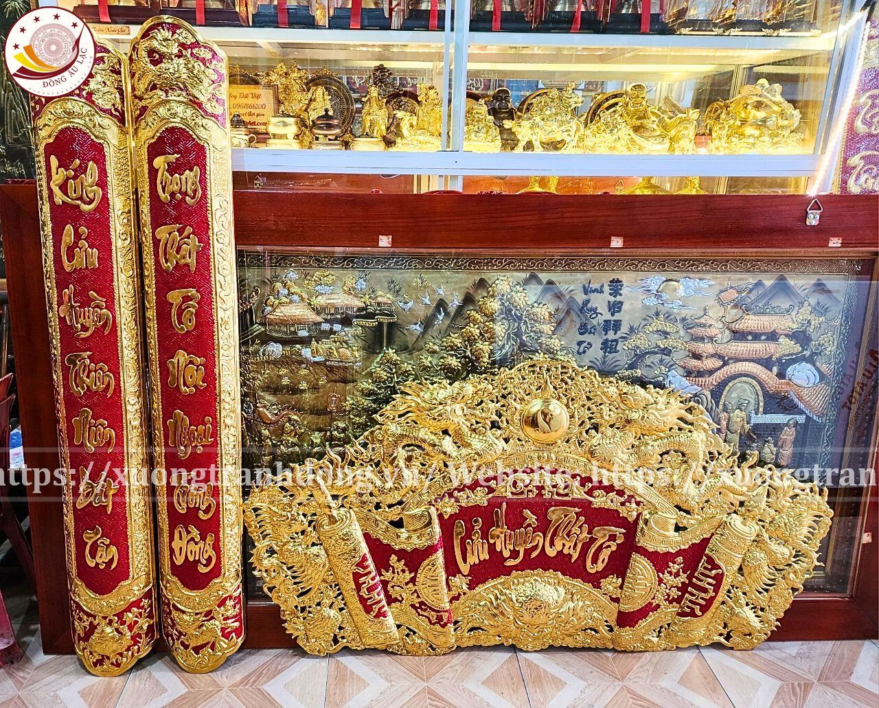 cuon thu cau doi dong vang 176cm xuong tranh dong