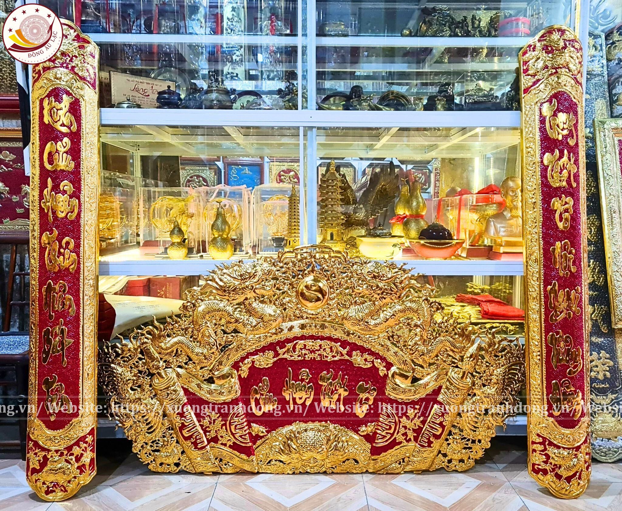 cuon thu cau doi dong vang 176cm xuong tranh dong