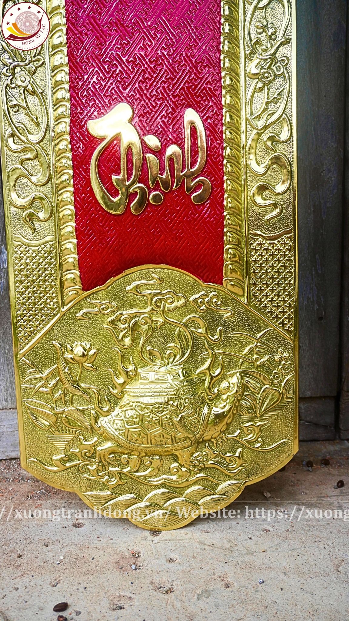 cuon thu cau doi dong vang 155cm xuong tranh dong