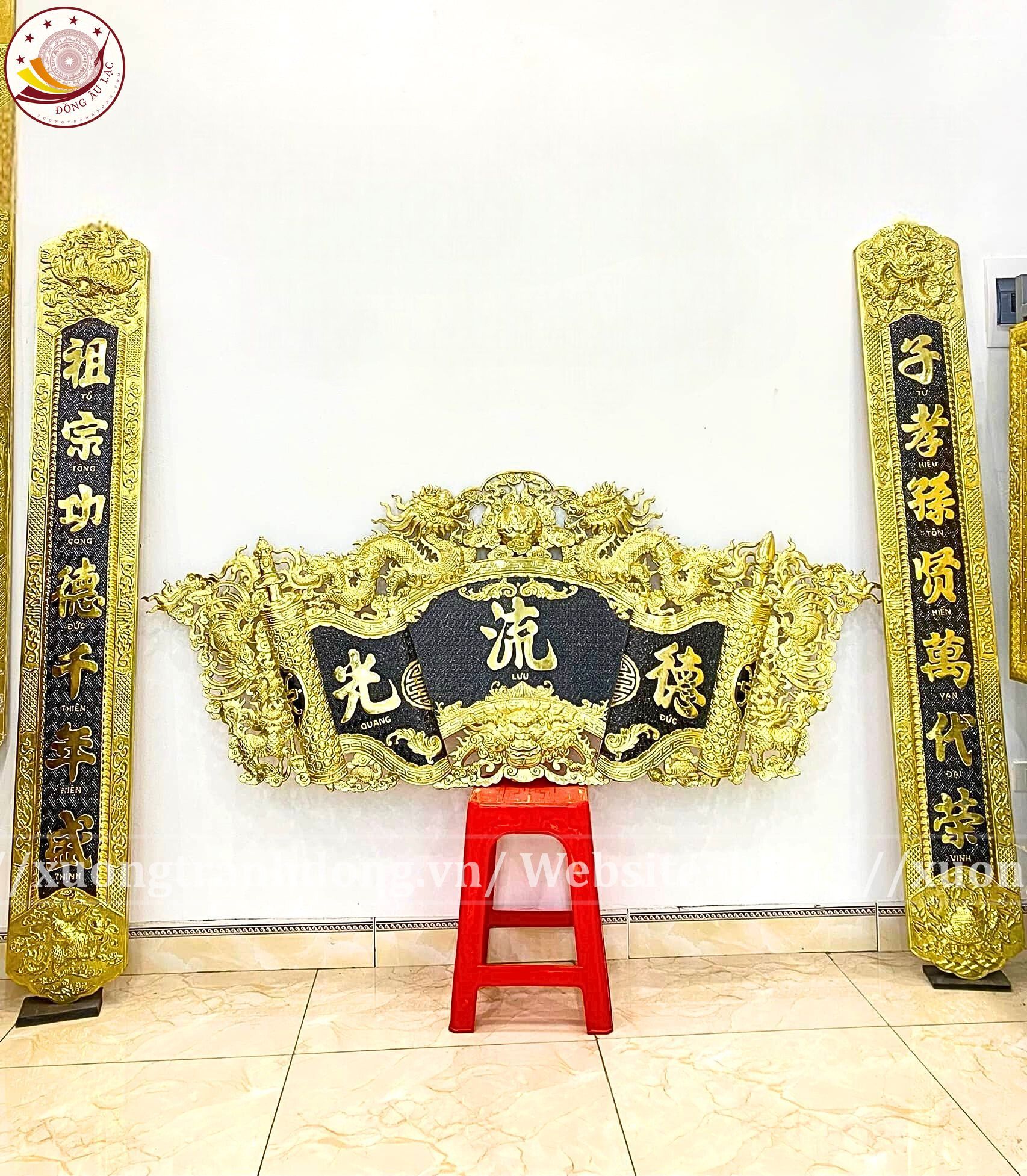 cuon thu cau doi dong vang 155cm xuong tranh dong