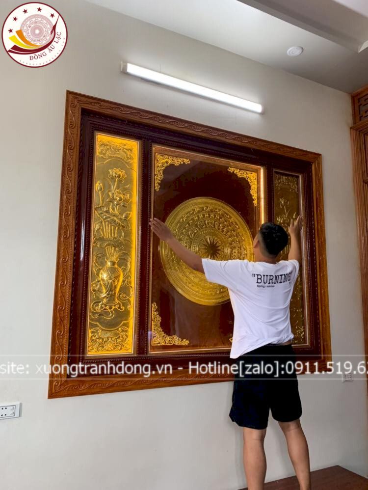 tranh trong dong dong vang dat vang kich thuoc 1m97x1m6 xuong tranh dong