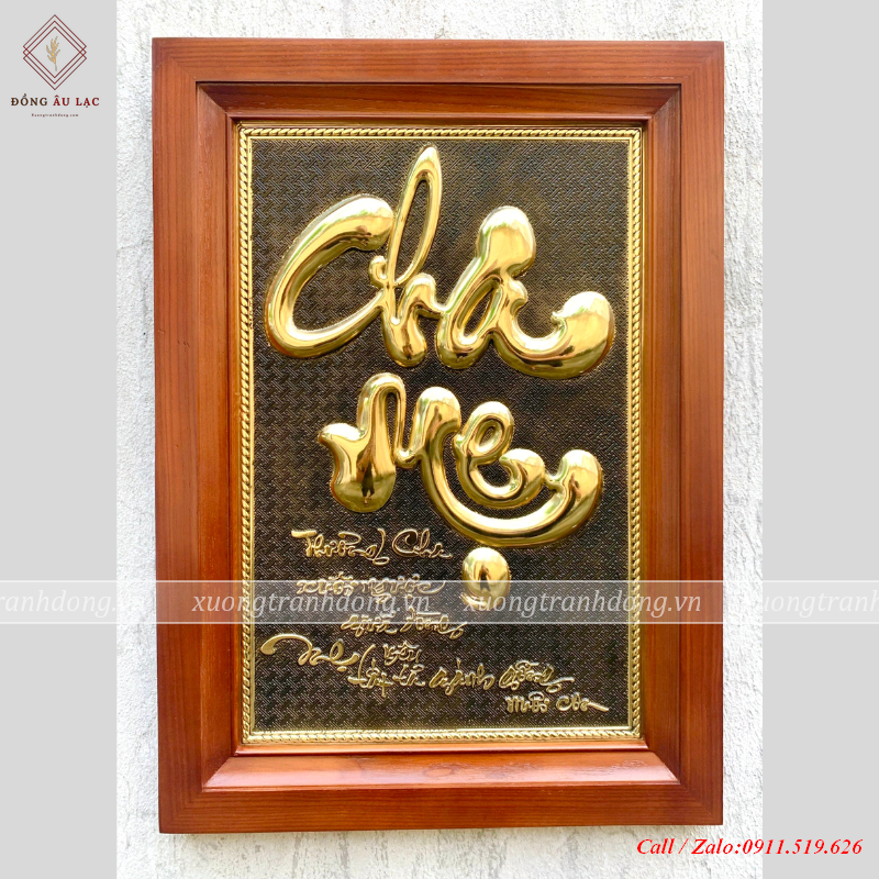 tranh chu cha me nen den bang dong kich thuoc 38 54cm