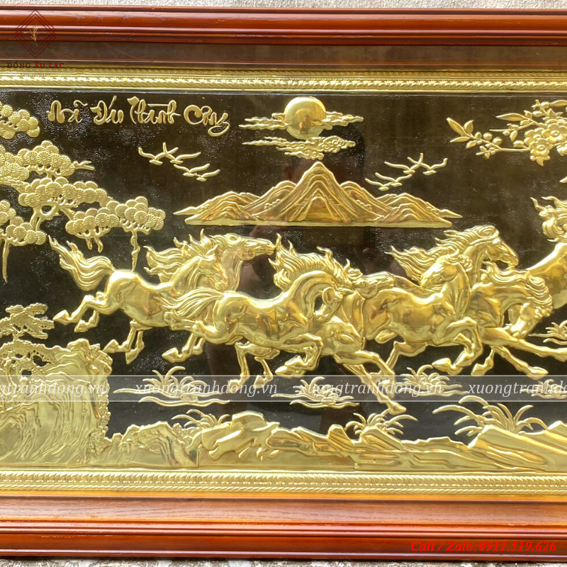 tranh qua tang cao cap tranh ma dao thanh cong bang dong nen den kt 88 48cm