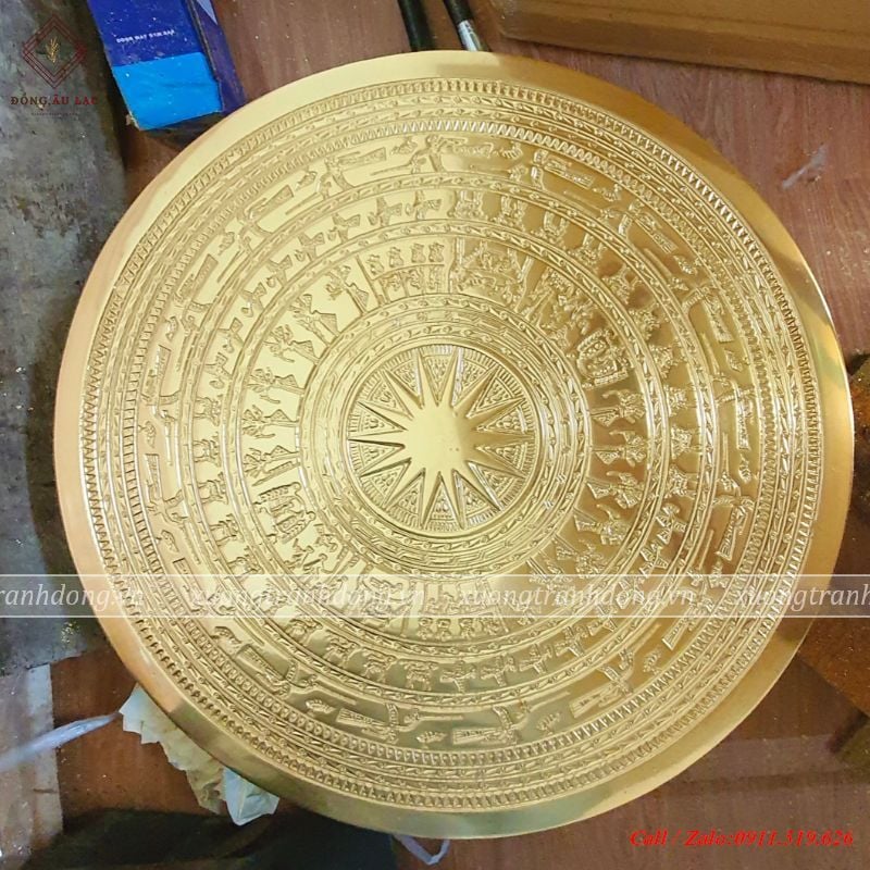 mat trong ngoc lu duc chim thep vang 24k duong kinh 40cm