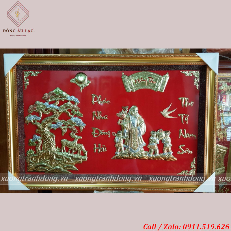 tranh mung tho ong bang dong kich thuoc 60 90