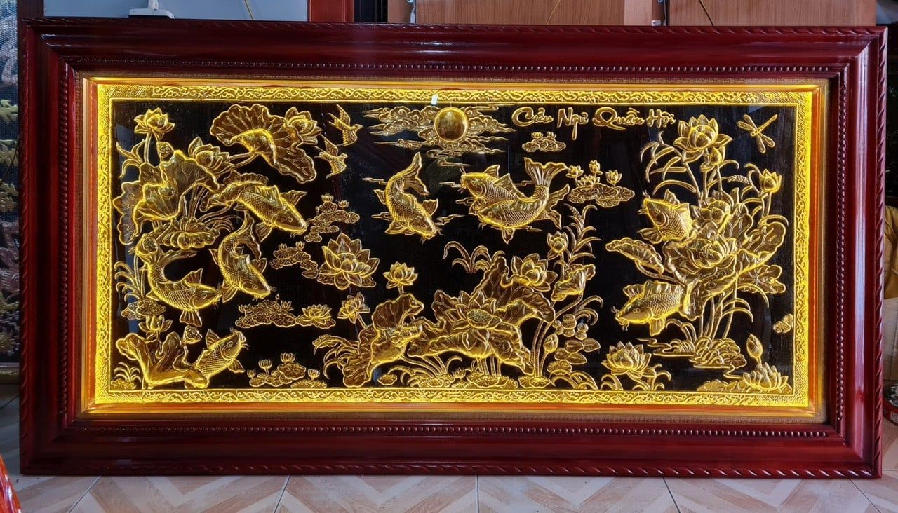 tranh cuu ngu quan hoi dong vang dat vang 2m3x1m2 xuong tranh dong