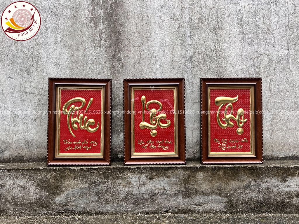 tranh chữ phúc lộc thọ