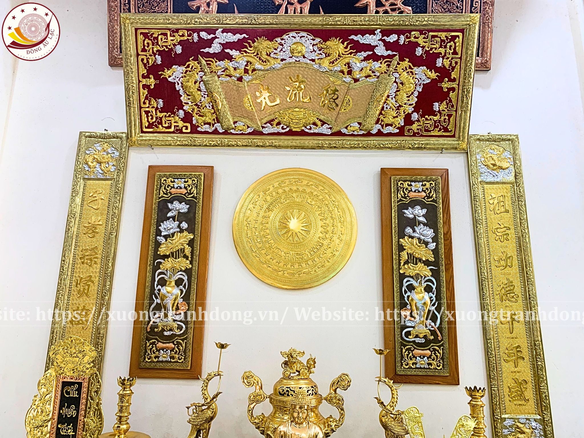 dai tu cau doi dong vang 155cm xuong tranh dong