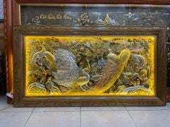 tranh ngoc duong phu quy dong vang xuoc dat kich thuoc 2m3x1m2