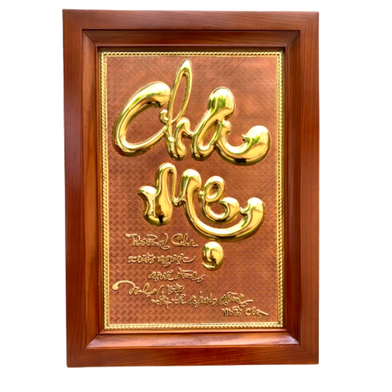 tranh chu cha me nen hong bang dong kich thuoc 38 54cm