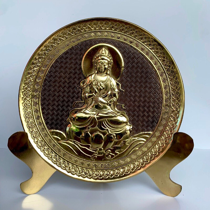 tranh dia phat quan am duong kinh 21cm nen gia co