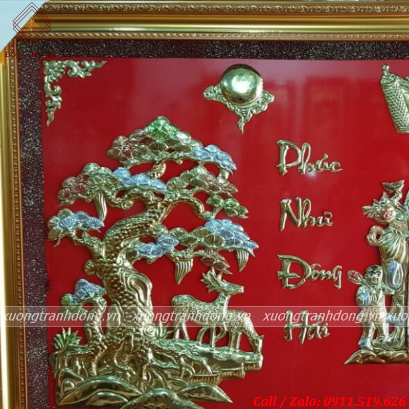 tranh mung tho ong bang dong kich thuoc 60 90