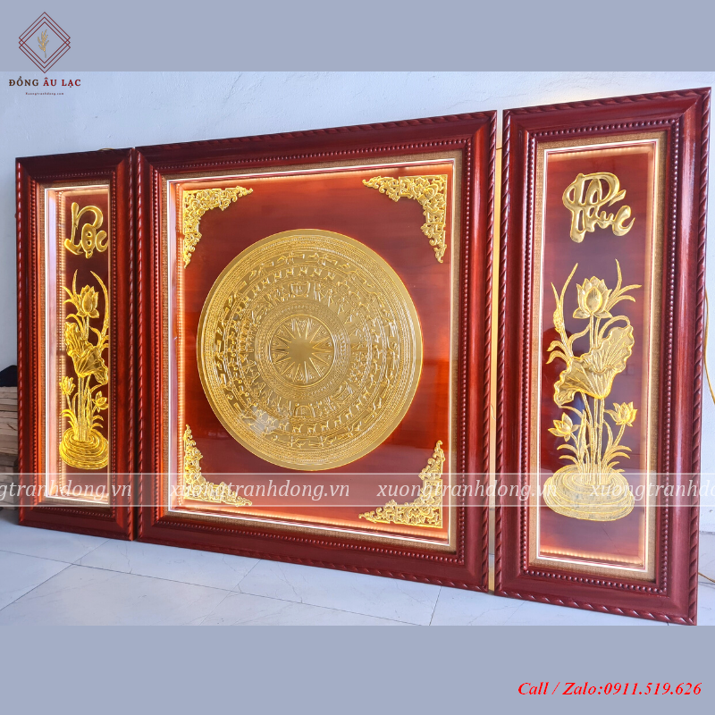 tranh trong phuc loc kt140x220cm dk mat 80cm thep vang10k