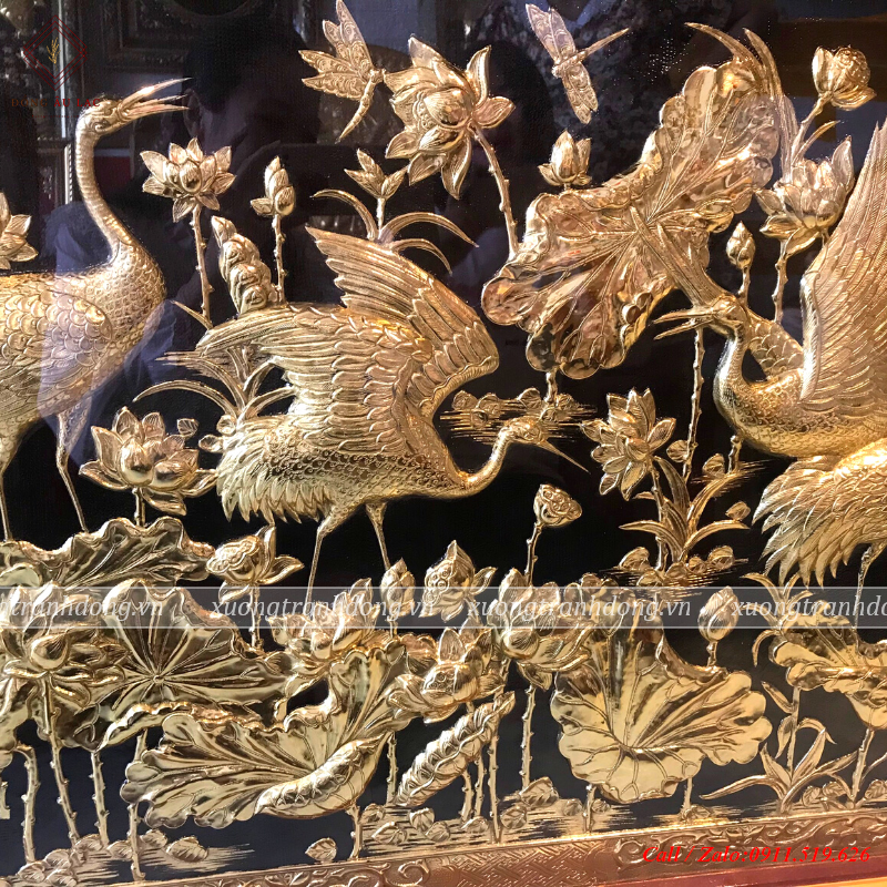 tranh ngu hac quan sen bang dong kich thuoc 107 197cm