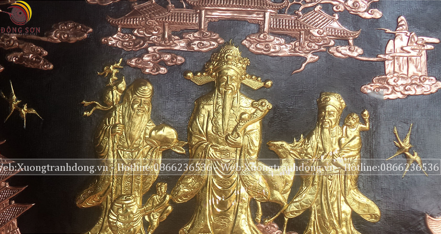 tranh phuc loc tho dong do kich thuoc 116x232cm dat vang khung dong