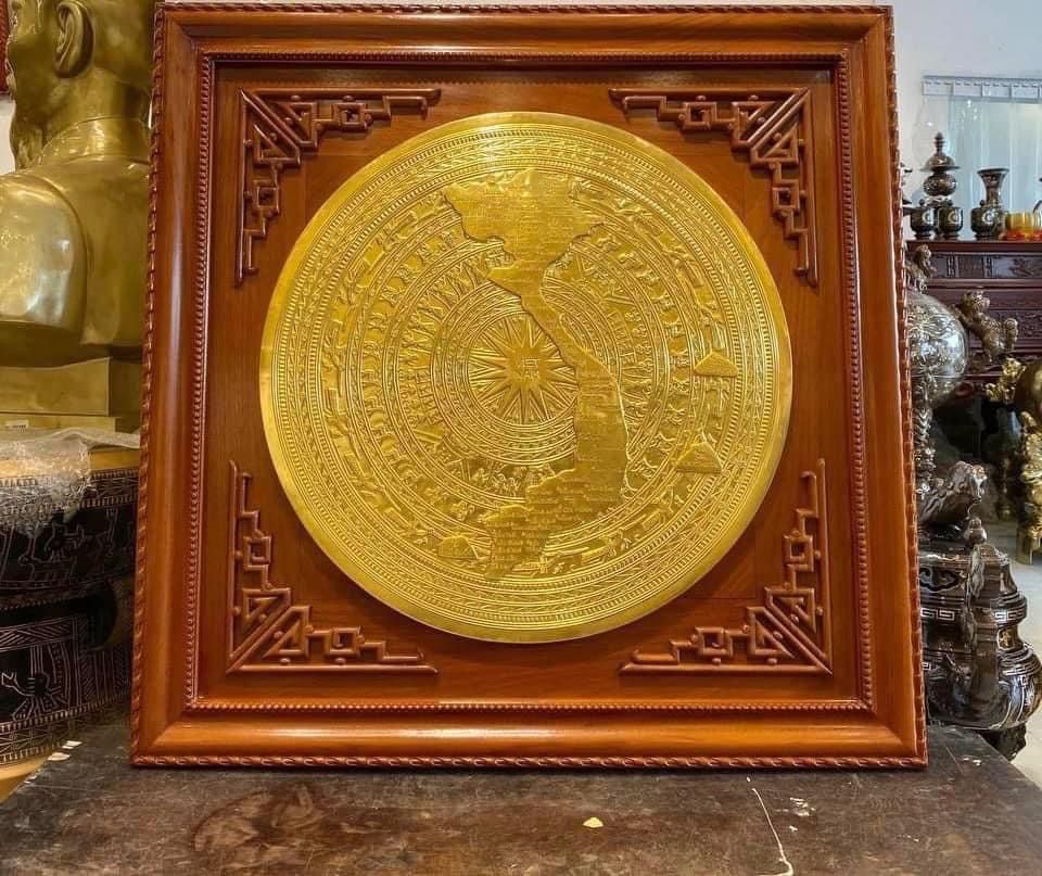 tranh trong dong dong do dat vang kich thuoc 88x88cm xuong tranh dong