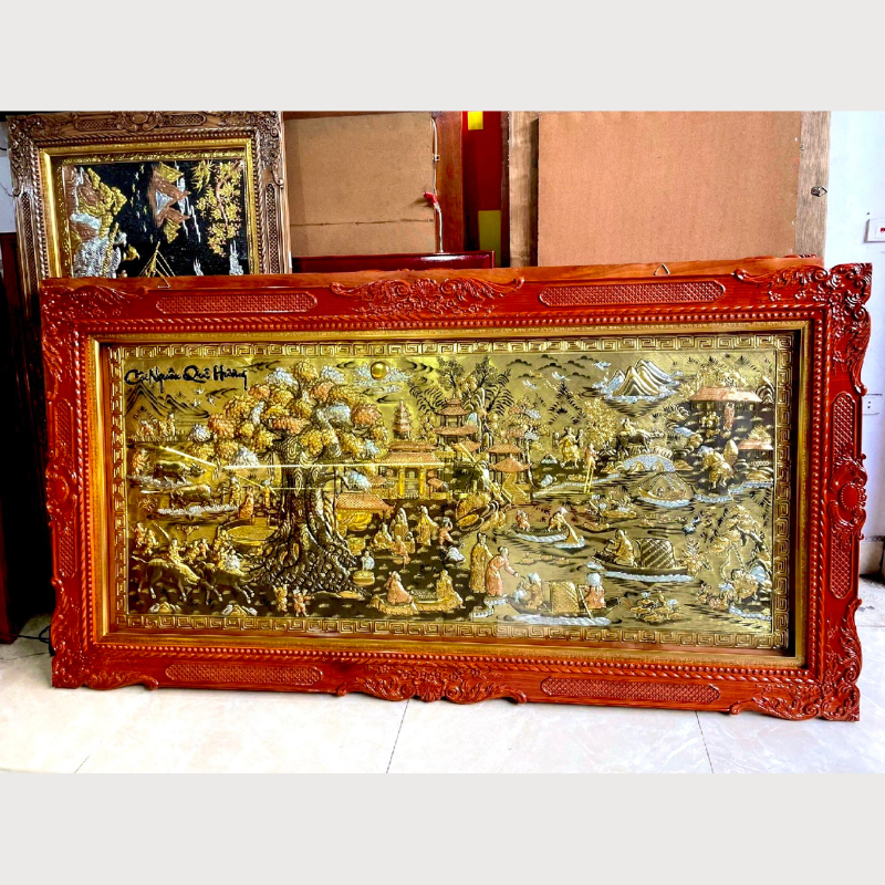 làm tranh đồng theo yêu cầu