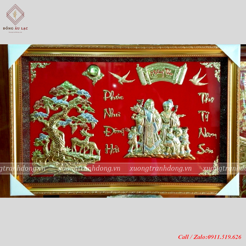 tranh mung tho ong ba bang dong kich thuoc 60 90