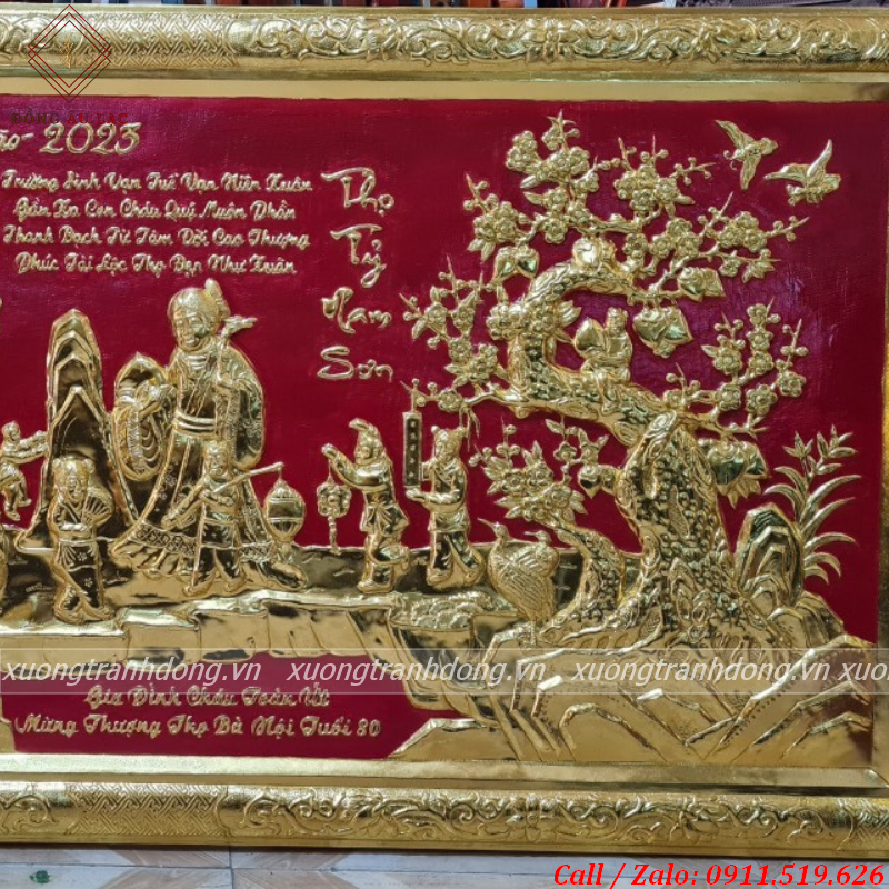 tranh mung tho ba bang dong kich thuoc 80 155