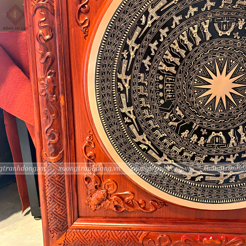 tranh trong duc khung doi kt 120x120 cm dk mat trong 80cm