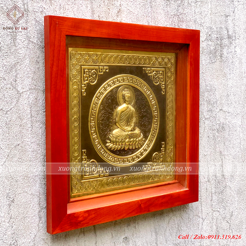 tranh phat thich ca nen den bang dong kich thuoc 45 45