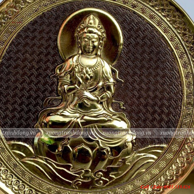 tranh dia phat quan am duong kinh 21cm nen gia co