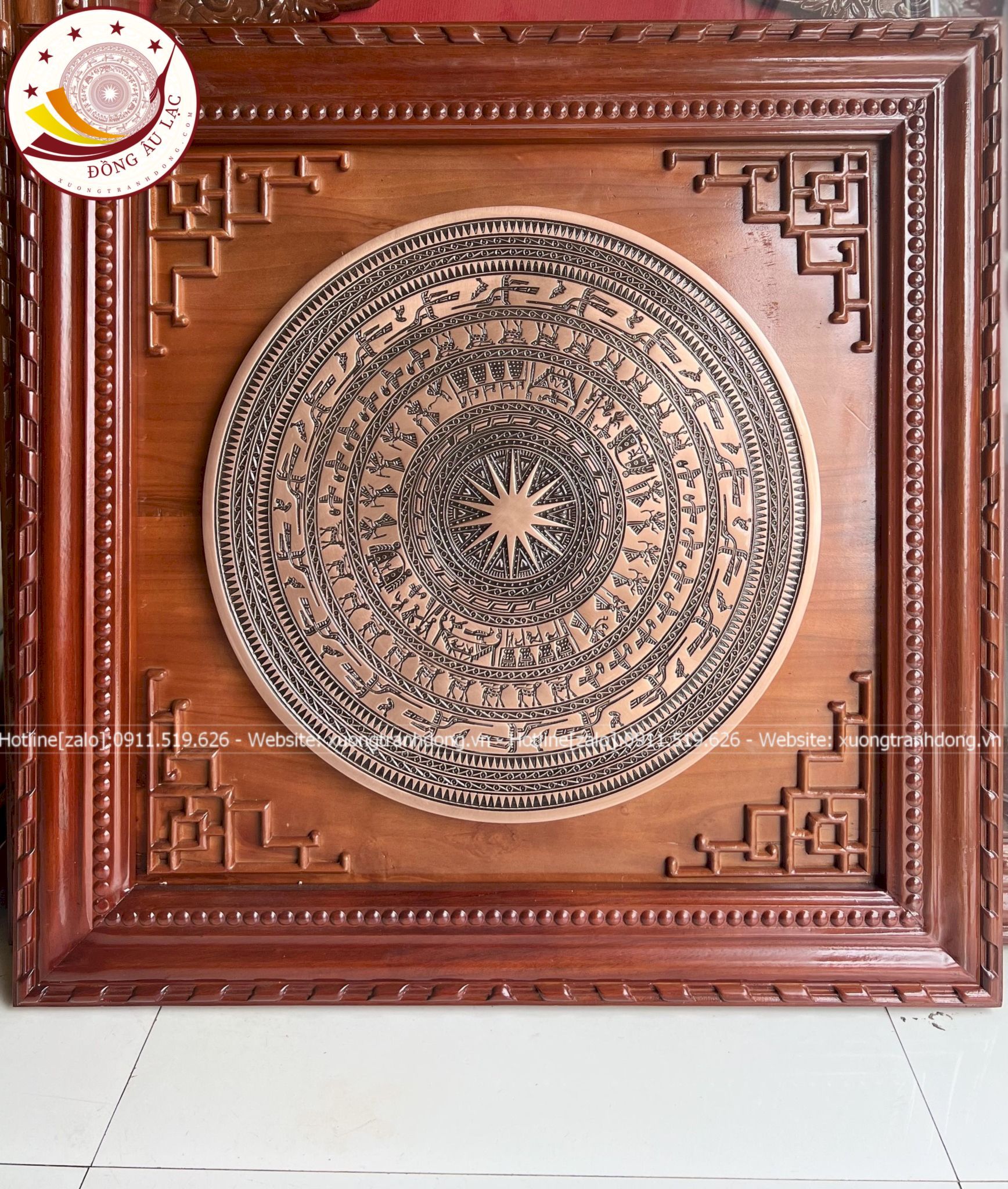 tranh trong dong dong do duc chim kich thuoc 90x90cm xuong tranh dong