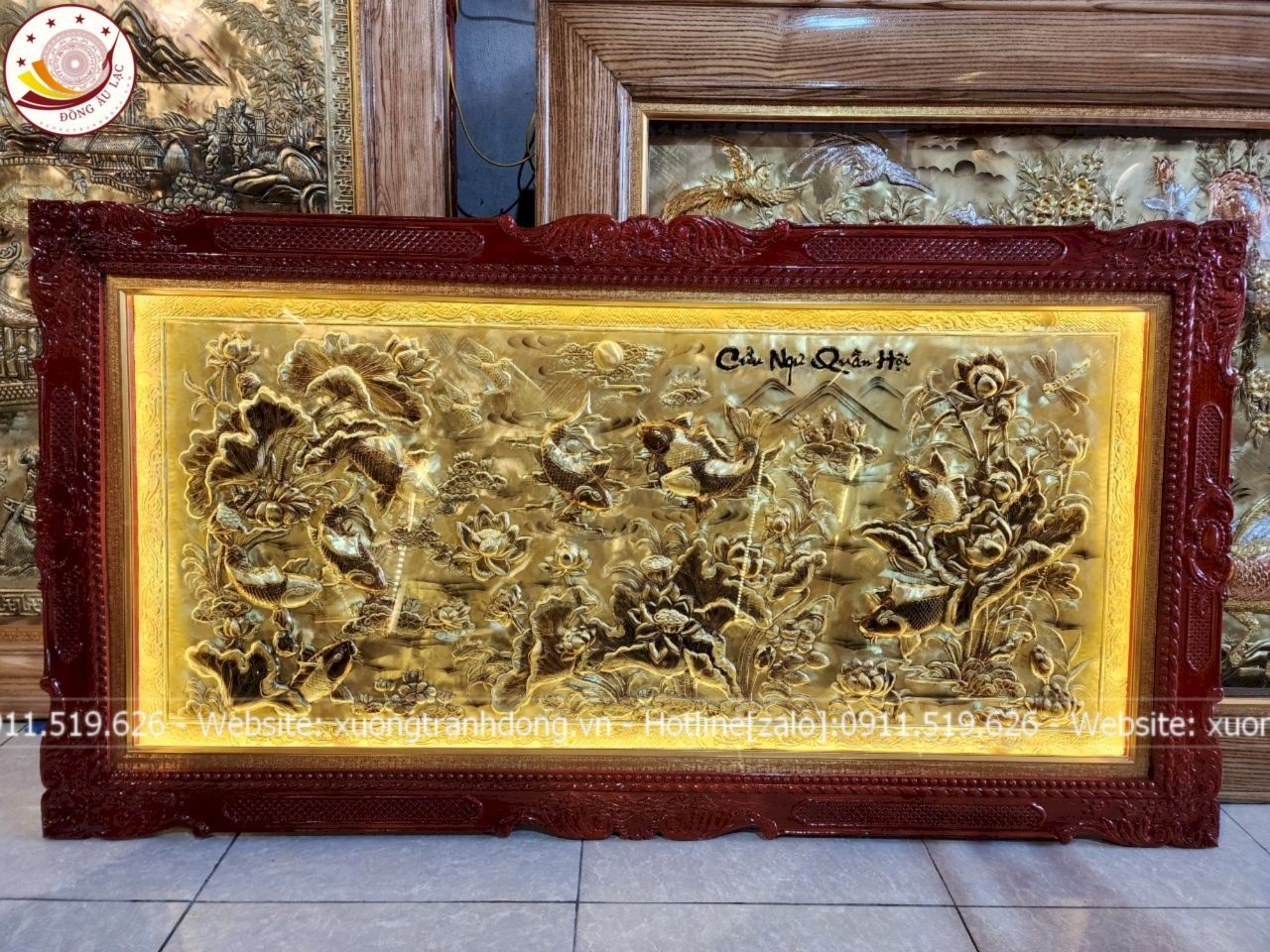 tranh quat cuu ngu quan hoi dong vang xuoc dat khung duc 2m3x1m2 xuong tranh dong