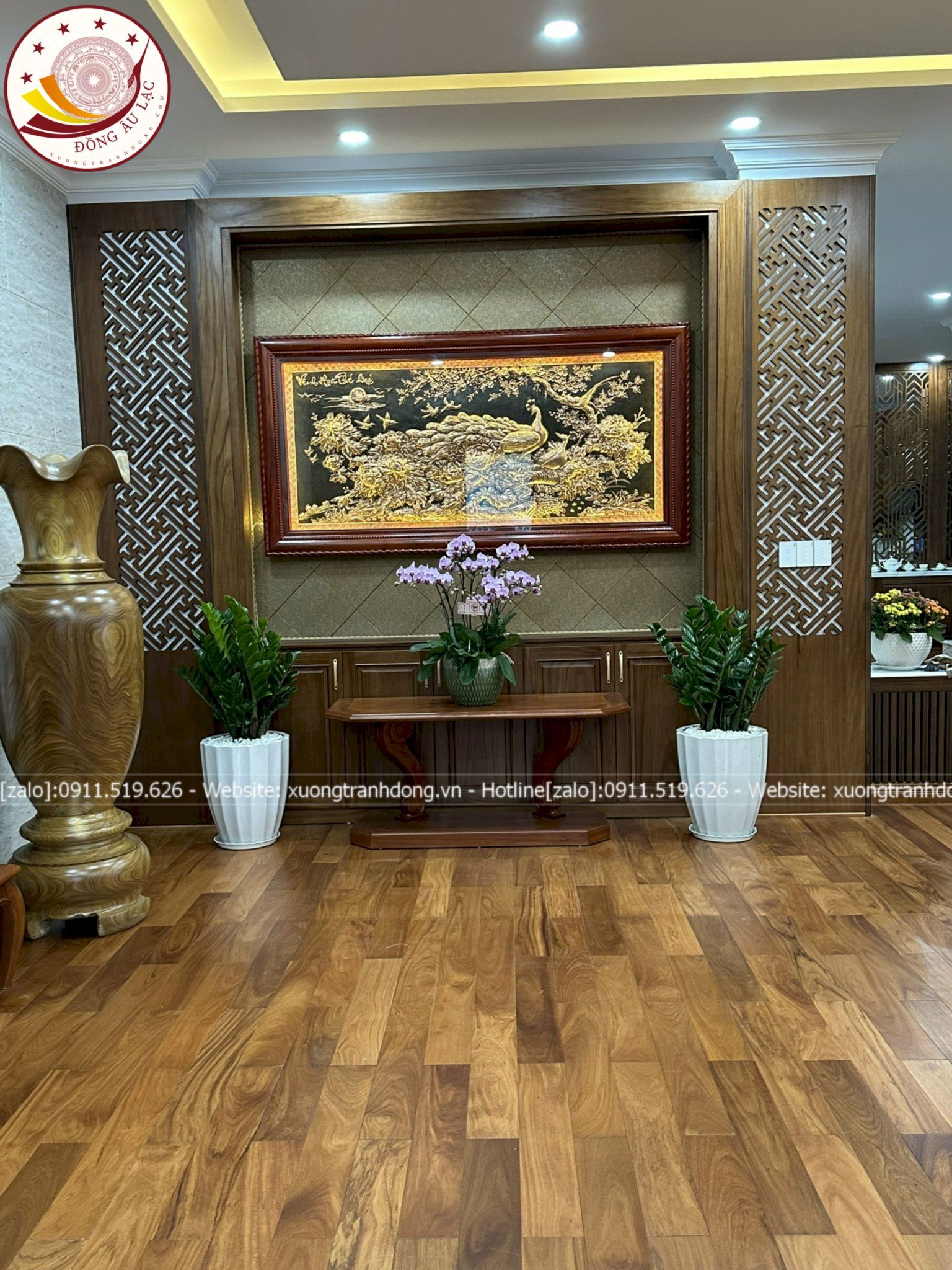tranh vinh hoa phu quy bang dong do gia co khung huong kich thuoc 2m17x1m07 xuong tranh dong
