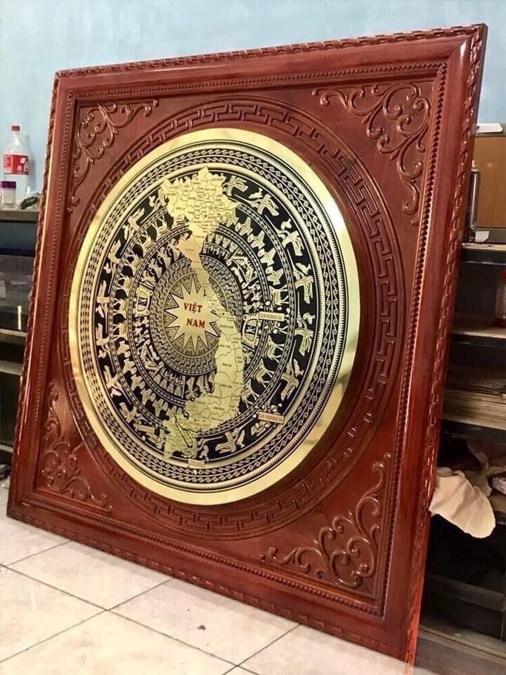 tranh trong dong dong vang kich thuoc 1m2x1m2 xuong tranh dong