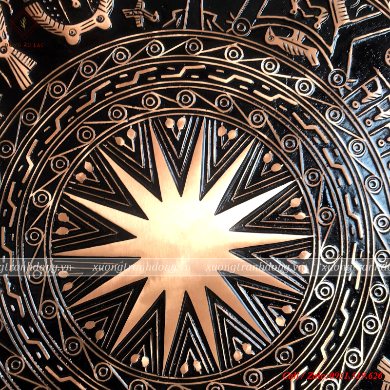 tranh trong duc khung doi kt 120x120 cm dk mat trong 80cm