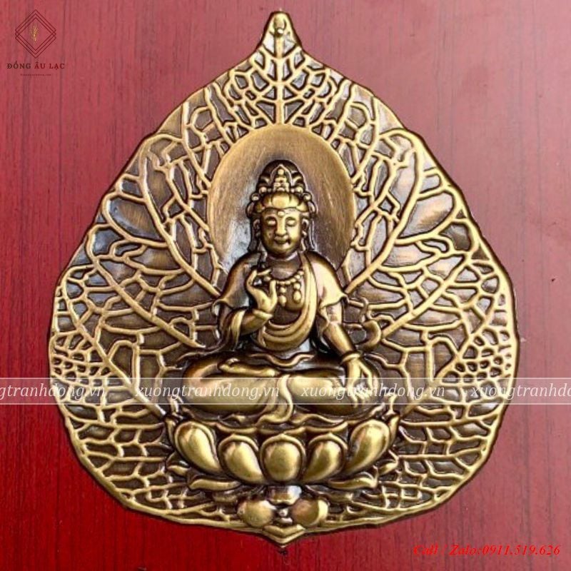 hop qua tang la bo de phat quan am 16x16cm gia co