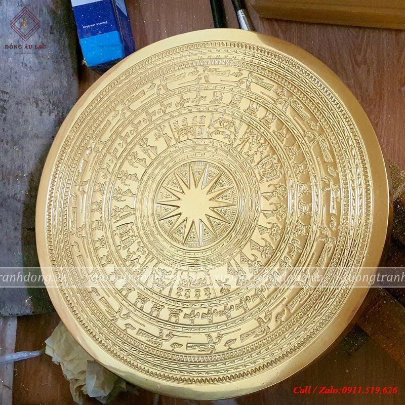 mat trong ngoc lu duc chim thep vang 24k duong kinh 40cm
