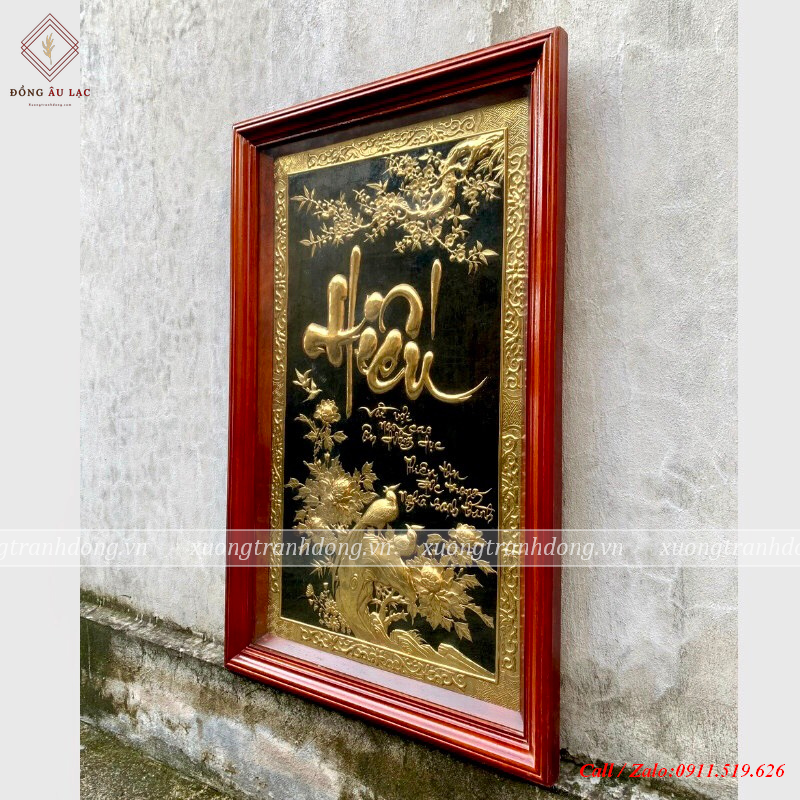 tranh chu hieu 68x108cm khong dat vang khung soi
