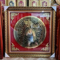 tranh trong dong dong vang mat trong an mon khung nhua kich thuoc 1m2x1m2 xuong tranh dong