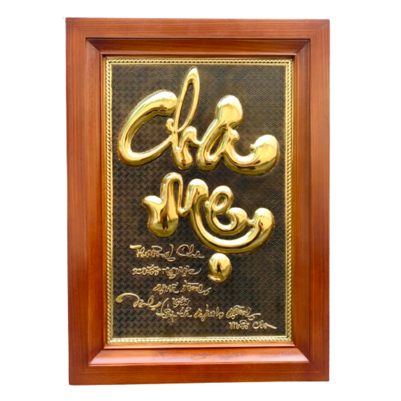 tranh chu cha me nen den bang dong kich thuoc 38 54cm