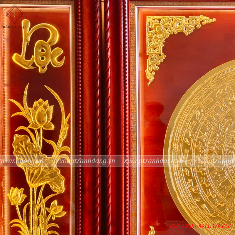 tranh trong phuc loc kt140x220cm dk mat 80cm thep vang10k