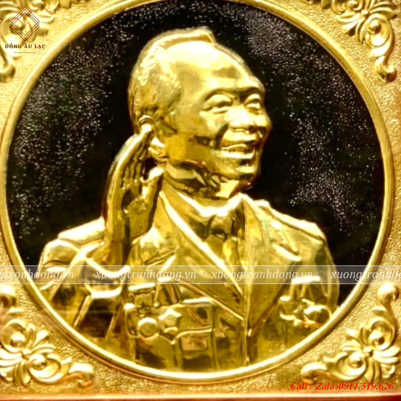 tranh bac giap vay tay bang dong vang kich thuoc 28 28
