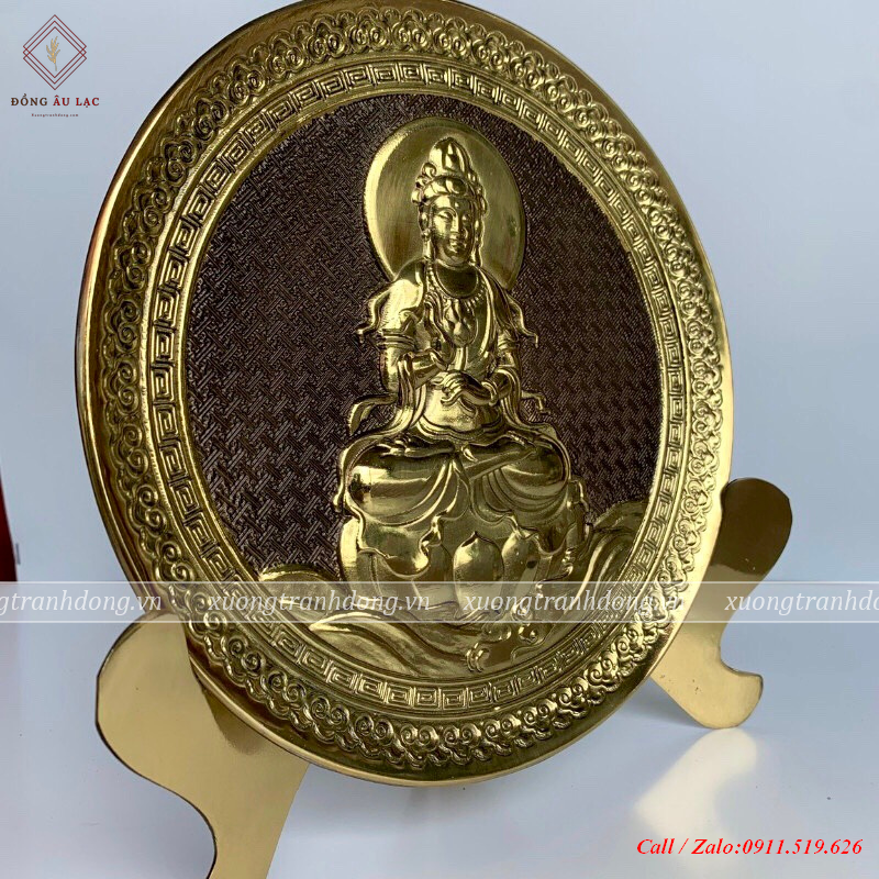 tranh dia phat quan am duong kinh 21cm nen gia co