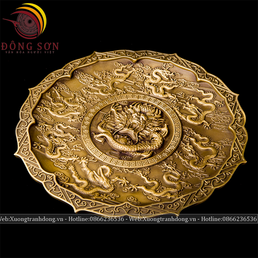 tranh dia cuu long dong vang duong kinh 24cm