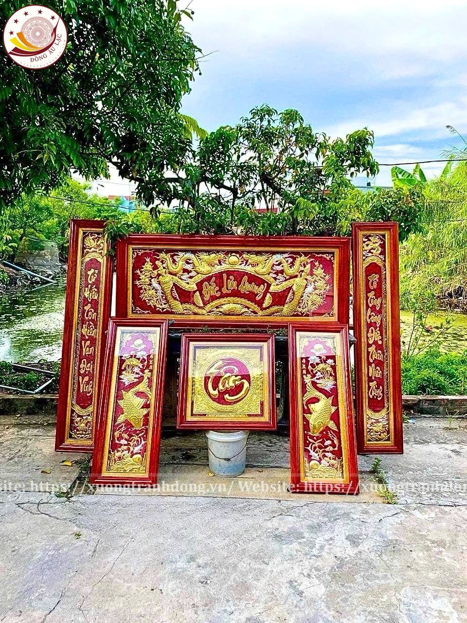 dai tu cau doi dong vang 155cm xuong tranh dong