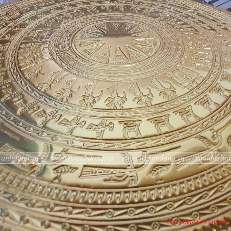 mat trong ngoc lu duc chim thep vang 24k duong kinh 40cm