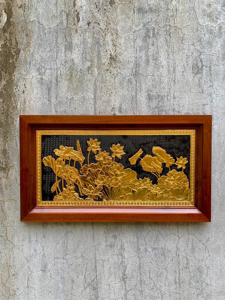 tranh đồng mạ vàng