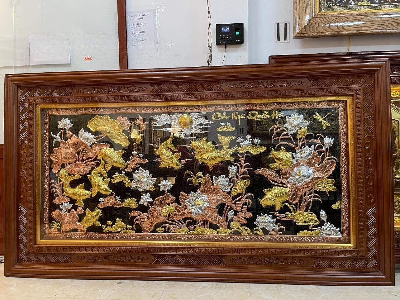tranh cuu ngu quan hoi dong vang dat vang bac 2m31x1m27 xuong tranh dong