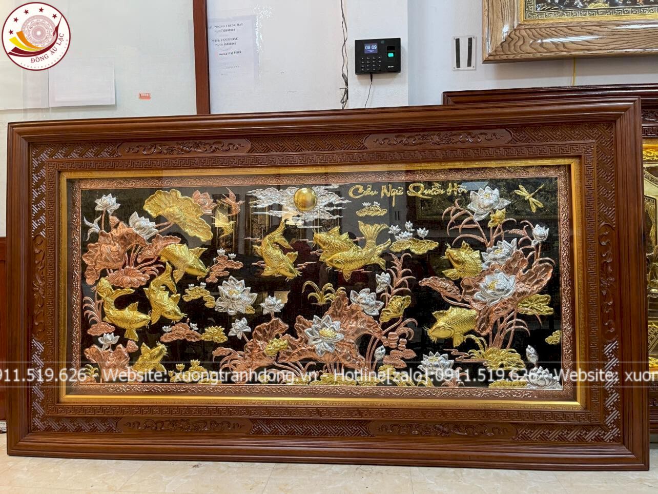 tranh cuu ngu quan hoi dong vang dat vang bac 2m31x1m27 xuong tranh dong