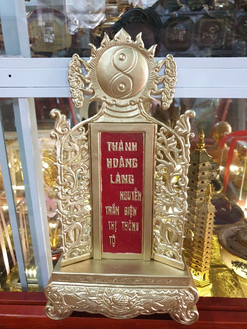 bai vi dong vang cao 42cm theo yeu cau xuong tranh dong