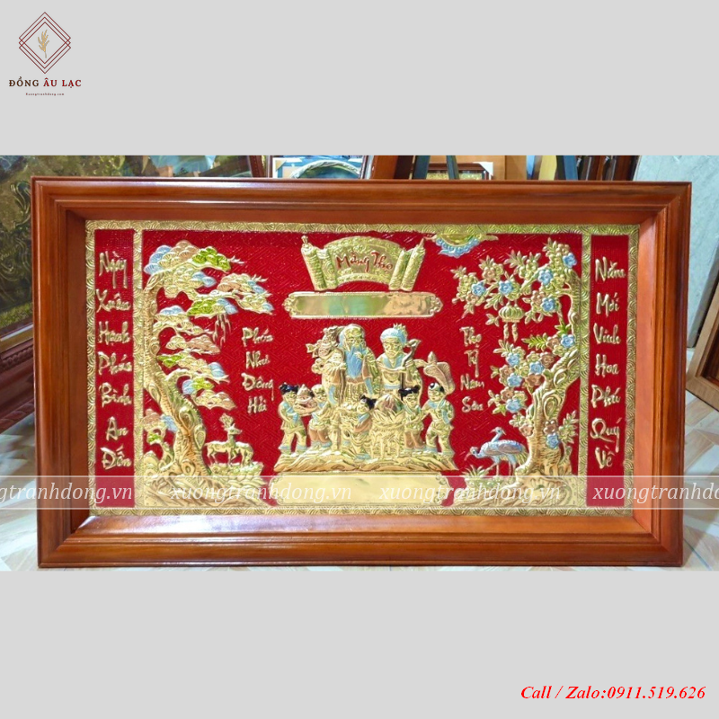 tranh mung tho ong ba bang dong kich thuoc 60 100
