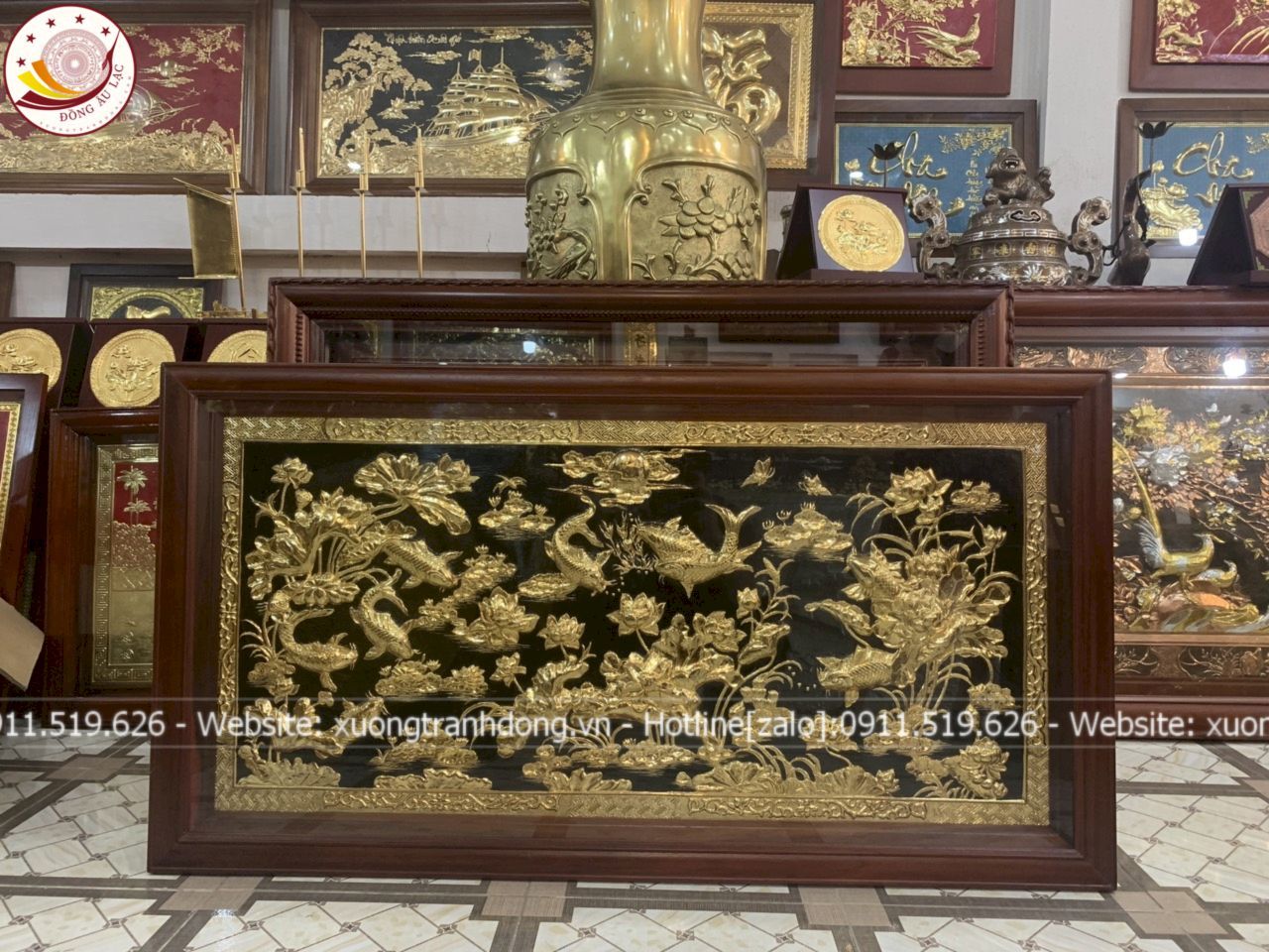 tranh cuu ngu quan hoi dong vang kich thuoc 1m29x69cm xuong tranh dong