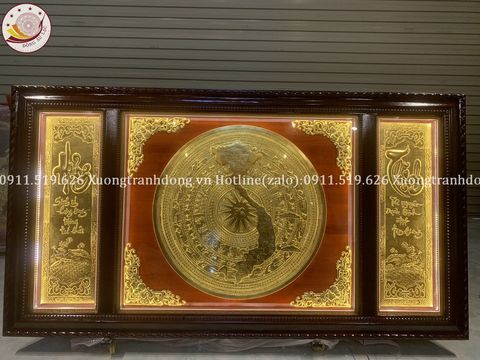tranh trong dong dong vang dat vang kich thuoc 2m31x1m26 xuong tranh dong