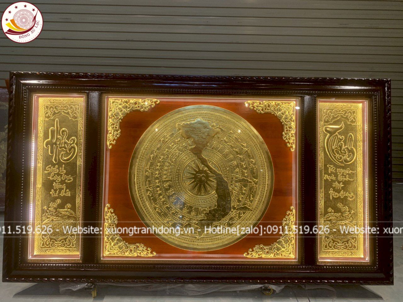 tranh trong dong dong vang dat vang kich thuoc 2m31x1m26 xuong tranh dong